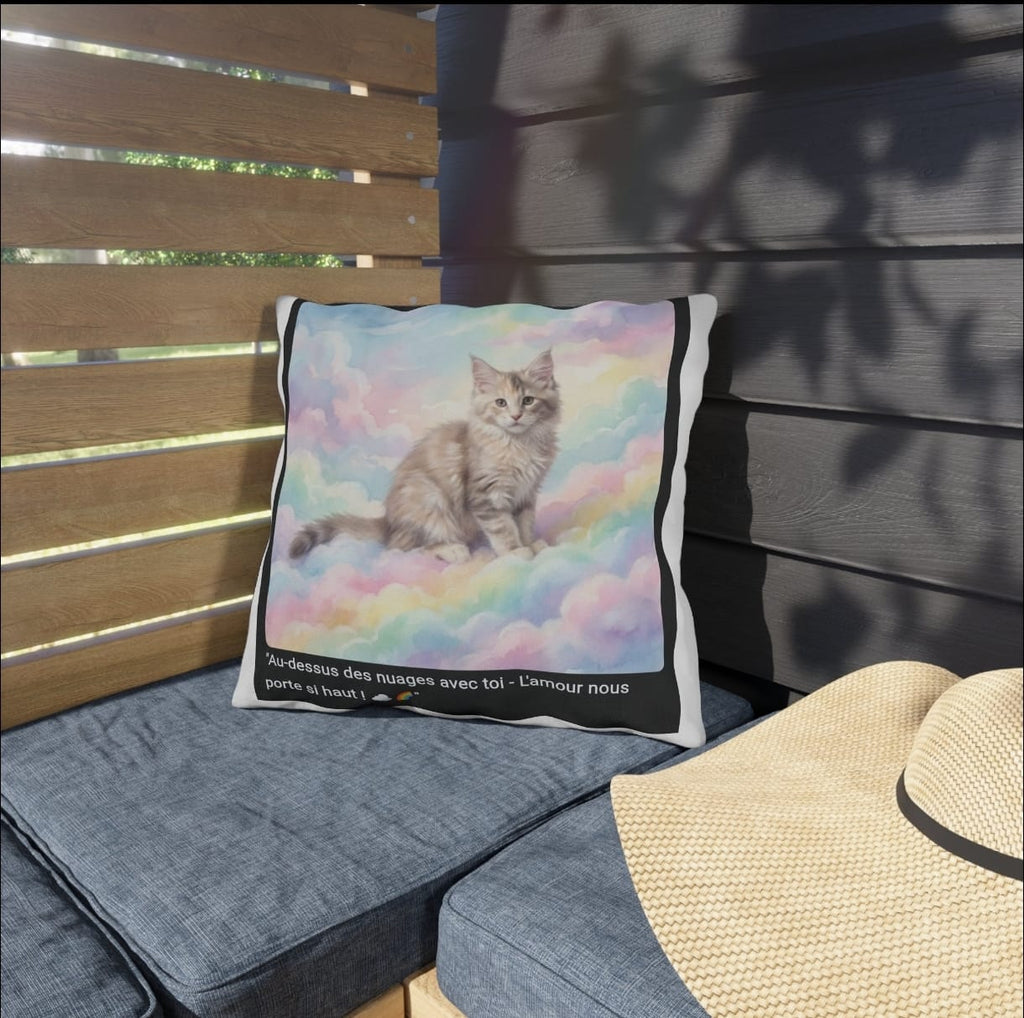 Coussin Maine Coon Nuages – Déco Maison