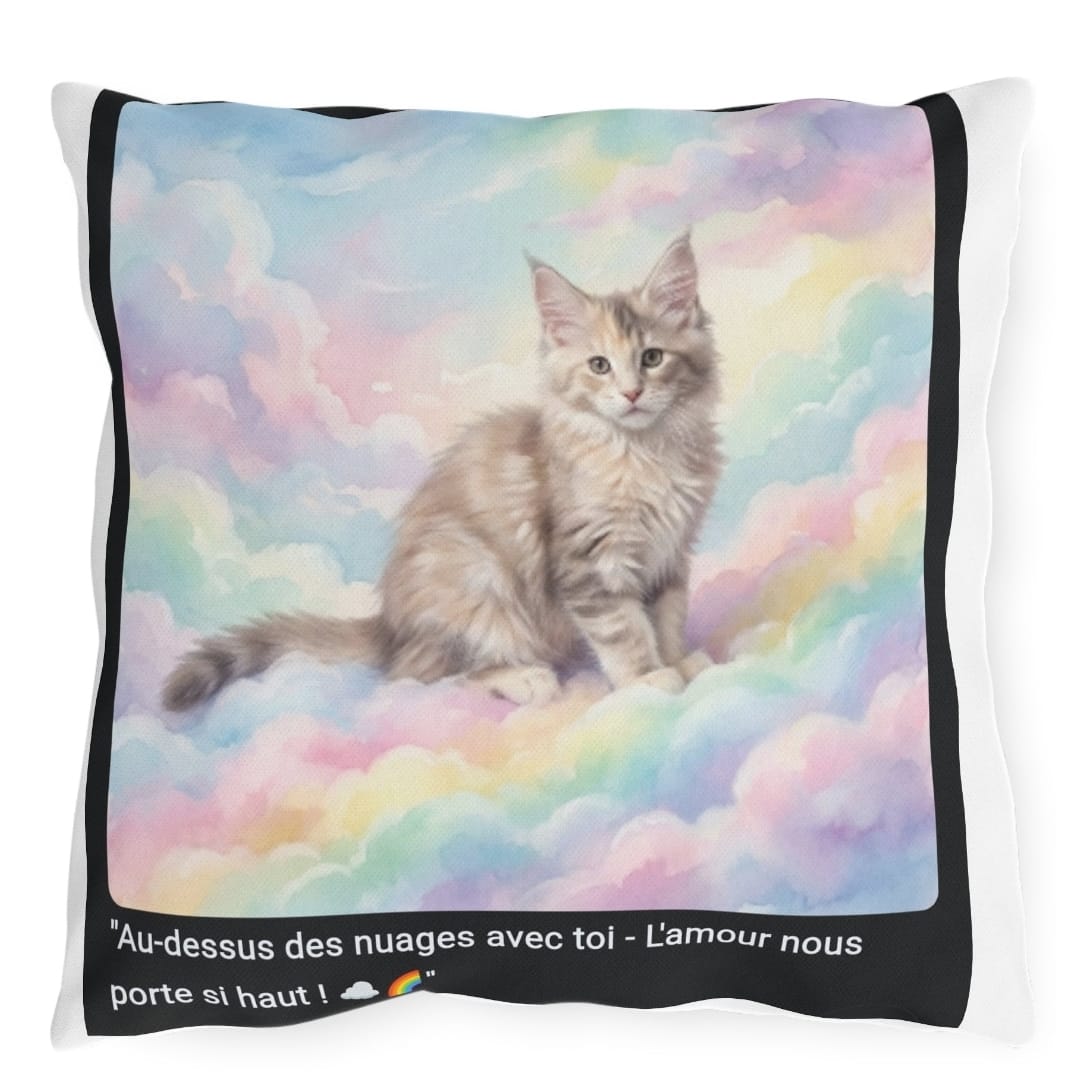 Coussin Maine Coon Nuages – Déco Maison