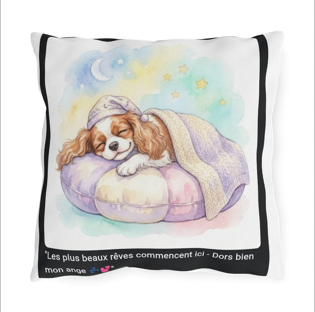 🛋️ COUSSIN CAVALIER KING CHARLES - Déco Cocooning Zen