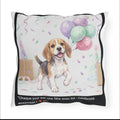 🛋️ COUSSIN BEAGLE BALLONS - Déco Festive Joyeuse