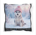 🛋️ COUSSIN HUSKY BONNET - Déco Hiver Cosy Polaire