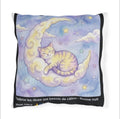 Coussin Chat Lune Étoilé – Déco Maison